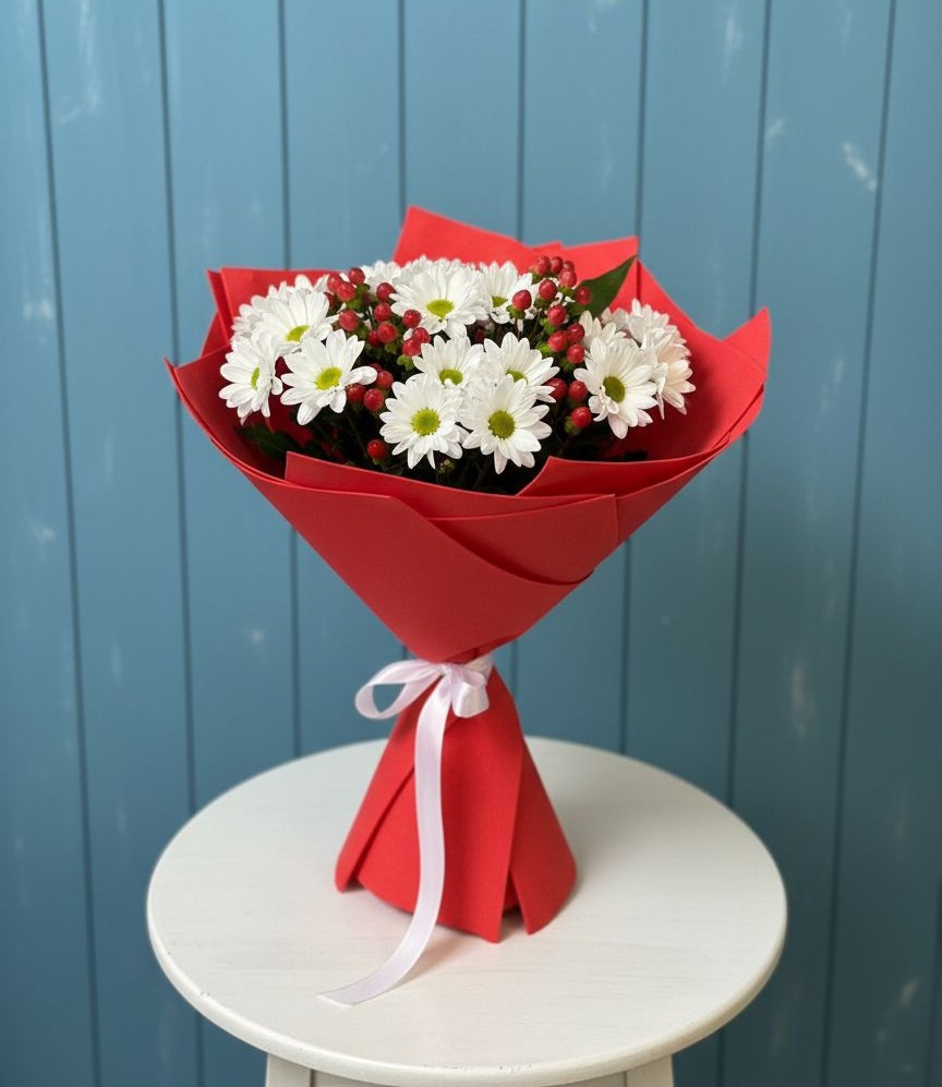 Букет цветов из: Хризантемы в Сотниково