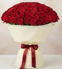 Букет 101 Красная роза Милано в Сотниково