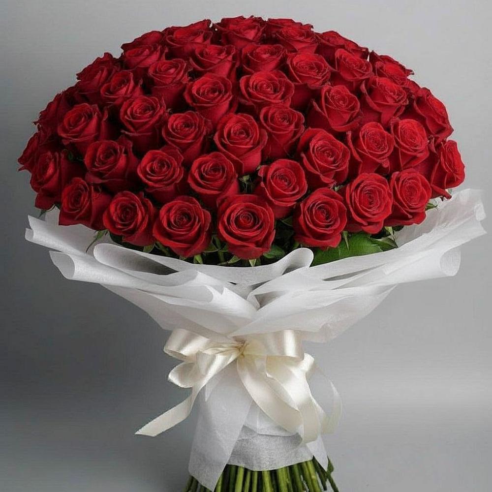 Букет 101 Красная роза Блэк Мэджик в Сотниково