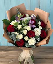 Букет цветов из:  Розы и Альстромерии в Сотниково