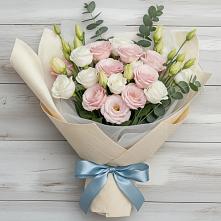 Букет цветов из:  Лизиантусы в Сотниково
