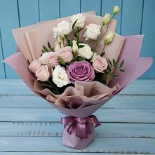 Букет цветов из:  Розы и Лизиантусы в Сотниково