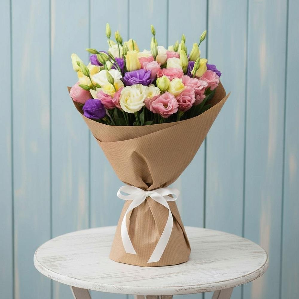 Букет цветов из: Лизиантусы в Сотниково