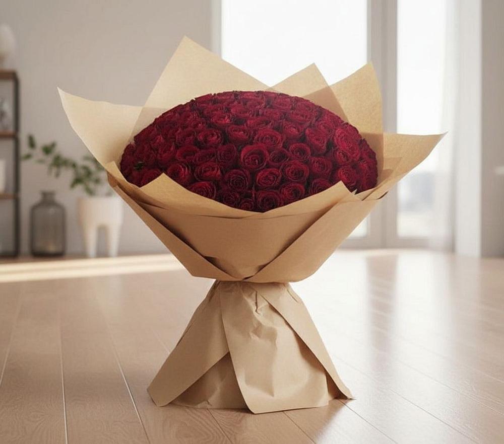 Букет 101 Красная роза в Сотниково
