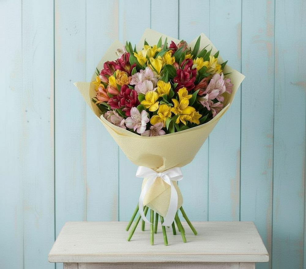 Букет цветов из: Альстромерии в Сотниково