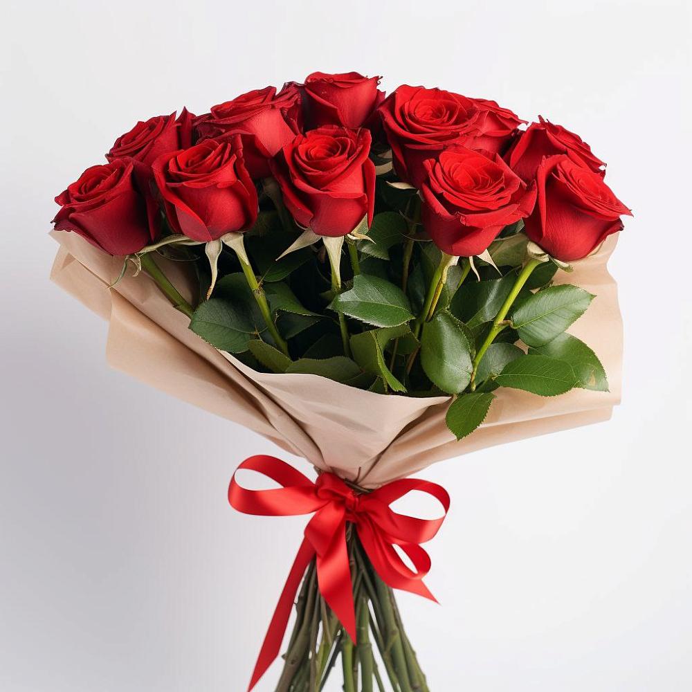 Букет 11 Красных роз Эдлесс Лав в Сотниково