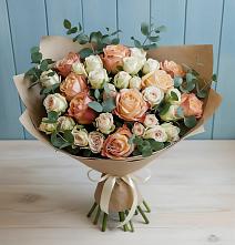 Букет цветов из:  Альстромерии и Розы #REPLACE_PRED# Сотниково