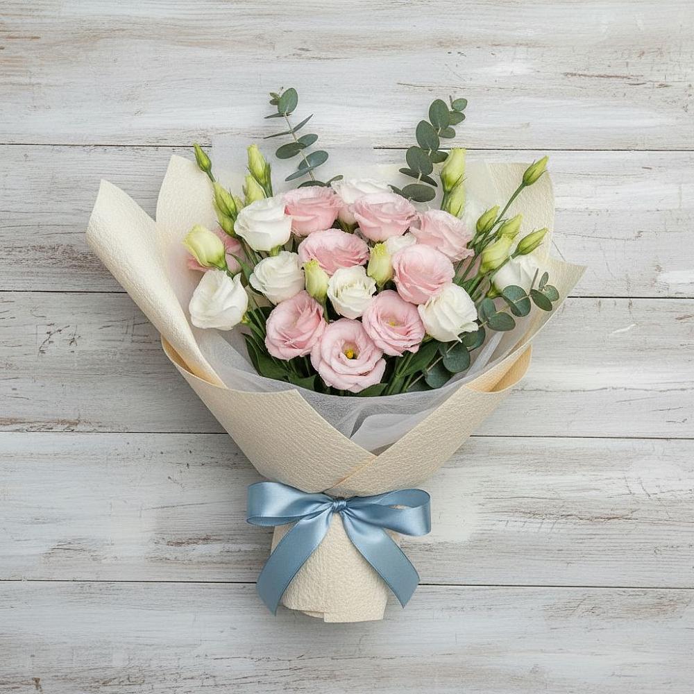 Букет цветов из: Лизиантусы в Сотниково